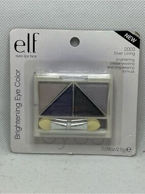 ELF Brightening Eye Color Quad Eyeshadow Palette Silver Lining 2003